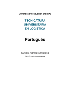 Material Te&oacute;rico Unidade 2 Portugu&ecirc;s para Log&iacute;stica