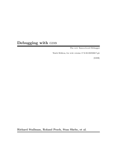 Debugging with GDB: The GNU Source-Level Debugger Manual