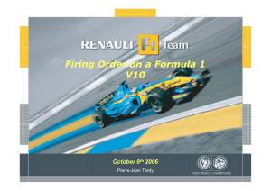 Firing Order in Formula 1 V10 Engines: Technical Analysis