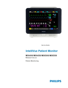 Philips IntelliVue MX400-550 Service Guide