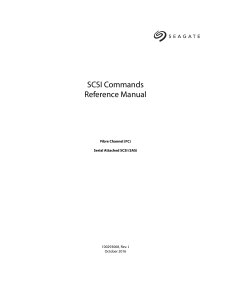 SCSI Commands Reference Manual | Seagate FC SAS