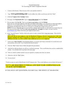 Global Compliance Network Access Instructions