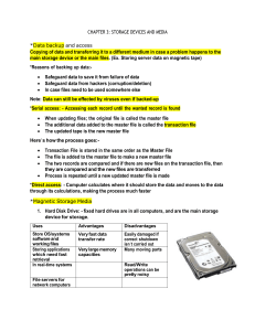 Storage Devices and Media Textbook
