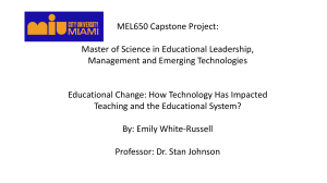 Educational Change: Technology's Impact on Teaching & Education System
