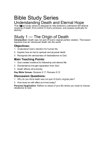 Bible Study Series: Understanding Death and Eternal Hope