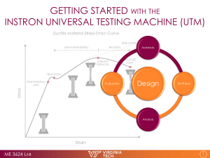 Getting Started with Instron UTM Lab Manual