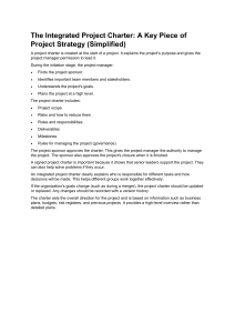 Integrated Project Charter: Simplified Guide to Project Strategy