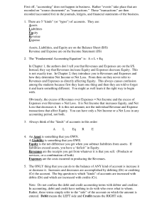 Accounting Basics: Types of Accounts & Debits/Credits