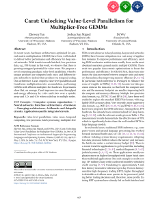 Carat: Multiplier-Free GEMMs via Value-Level Parallelism
