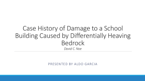 Case Study: School Building Damage from Differentially Heaving Bedrock