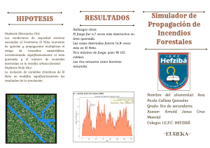 Simulador de Incendios Forestales: El Ni&ntilde;o y Riesgo