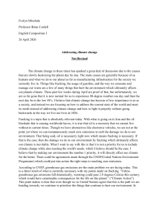 Addressing Climate Change: Causes and Solutions