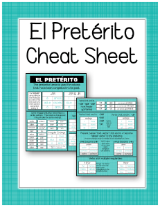 Guia de Estudo do Pret&eacute;rito: Tens&atilde;o Pret&eacute;rito Espanhol