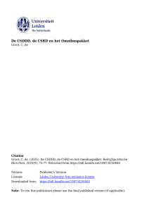 C. de Groot, &lsquo;De CSDDD, de CSRD en het Omnibuspakket&rsquo;, Bedrijfsjuridische Berichten 2025:9, p. 75-77.