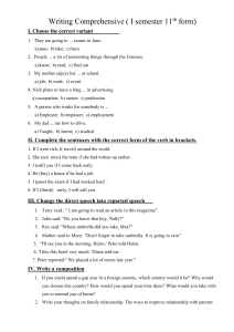 11th Form English Writing Comprehensive Test