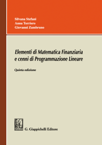 Elementi di Matematica Finanziaria e Programmazione Lineare
