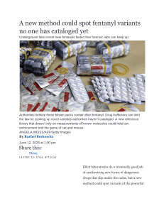 New Method to Spot Uncataloged Fentanyl Variants