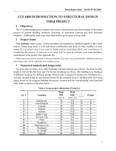 CCE 4400 Structural Design Term Project