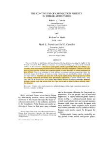 Continuum of Connection Rigidity in Timber Structures