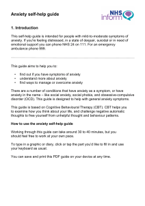 Anxiety Self-Help Guide: Manage Symptoms with CBT