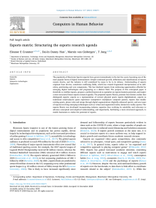Esports Matrix: Structuring the Esports Research Agenda