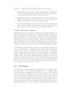 Compiler & Processor Optimization Overview