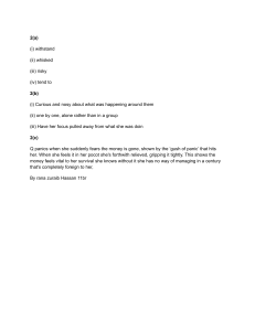 Literary Analysis Worksheet Answers