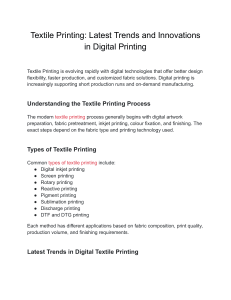 Textile Printing: Trends & Innovations in Digital Printing