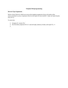 C++ Template Metaprogramming: Reverse Tuple Arguments