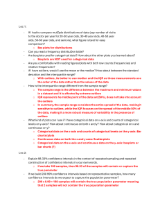 Statistics Lecture Notes: Data Viz & Hypothesis Testing