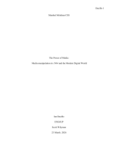 Media Manipulation in 1984 and Modern Digital World