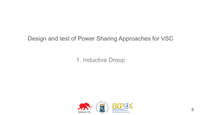 Inductive Droop Control for VSC Power Sharing