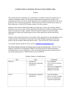 International Business Transactions Syllabus Spring 2020