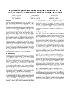 Explainable Speech Emotion Recognition on IEMOCAP: Concept Bottleneck Model