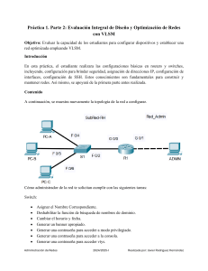 Gu&iacute;a de pr&aacute;ctica de dise&ntilde;o y optimizaci&oacute;n de redes con VLSM