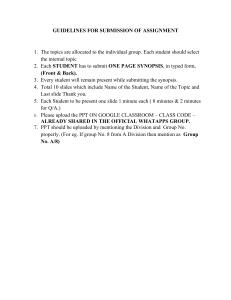 Assignment Submission Guidelines