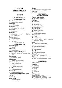 GEN ED ESSENTIALS English Study Guide