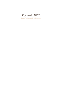 C# and .NET: From Fundamentals to Robotics