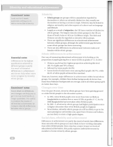 Ethnicity and Educational Achievement: GCSE & A-Level Guide
