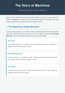 The Story of Machines: A Simple Guide to Machinery History