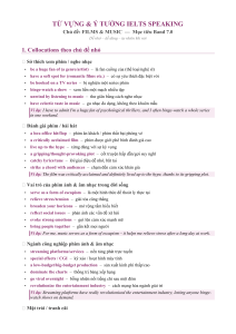 IELTS Speaking Vocabulary & Ideas: Films & Music