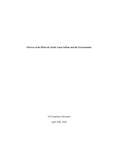 Flowers of the Beloved: South Asian Sufism and Environment