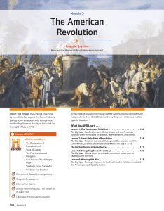 American Revolution Module 3
