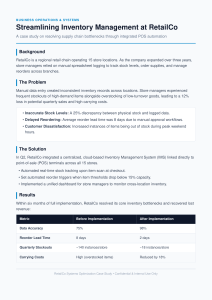 RetailCo Inventory Management Case Study