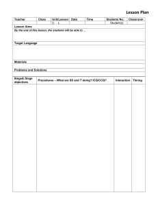 Lesson Plan Template for Teachers
