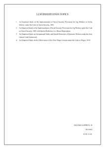 LLM DISSERTATION TOPICS