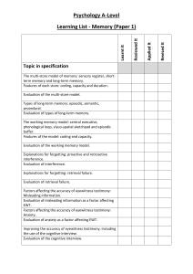 2. Memory - learning list
