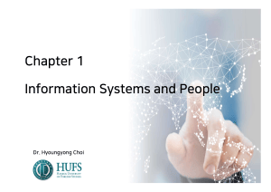 Chapter 1: Information Systems and People
