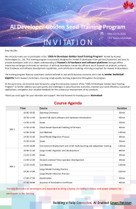 Huawei AI Developer Training Program Invitation