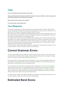 Capital Punishment Essay Prompt with Sample Response and Band Score